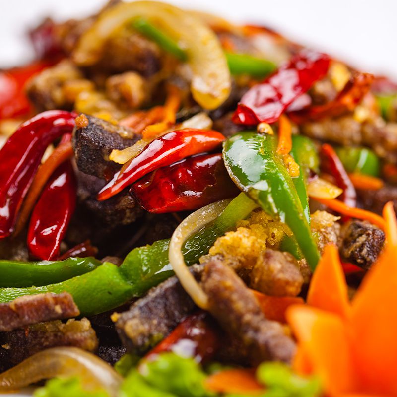 №223 Жареная говядина соломкой с острым перцем